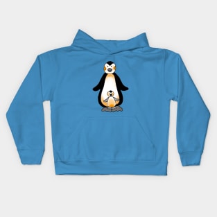 cute penguin family Kids Hoodie